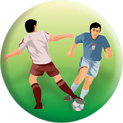 1310-016 Акриловая эмблема футбол 1310-016