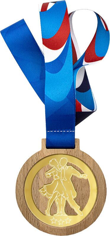 3658-011 Медаль с лентой Танцы 3658-011